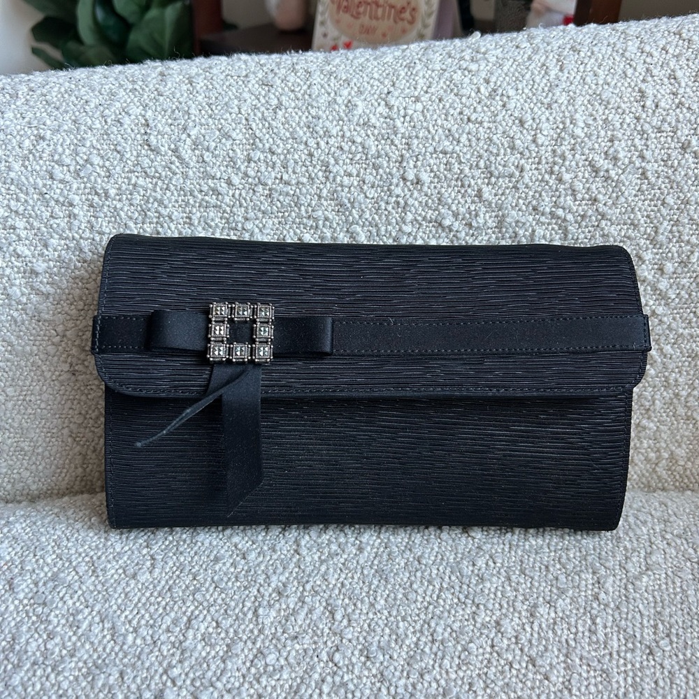 Vintage Judith Jack Black Small Clutch - Made in Italy